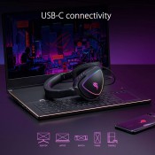 אוזניות גיימינג + מיקרופון ASUS דגם ROG DELTA S 